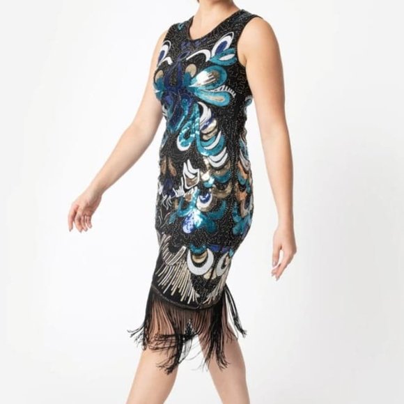 NWT Fringe Flapper Dress - Picture 2 of 16